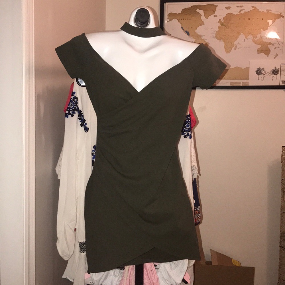 Olive mini dress